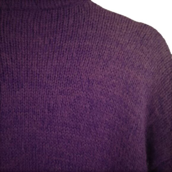 Vintage 80s long cardigan sweater jacket coat beads and applique - Picture 7 of 7